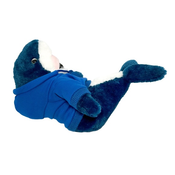 The Petting Zoo Ron Jon Surf Shop Mako Shark Plush Hoodie Stuffed Toy Blue - Picture 4 of 7